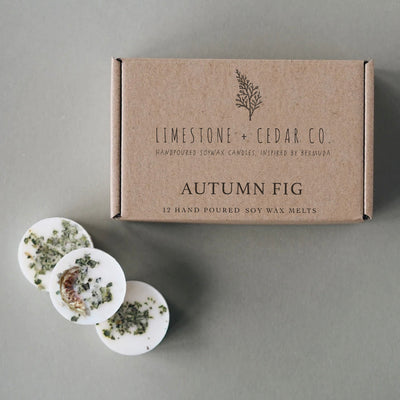 12 Autumn Fig Scented Soy Wax Melts