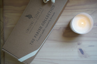 Bermuda Parish Candle Trio Box