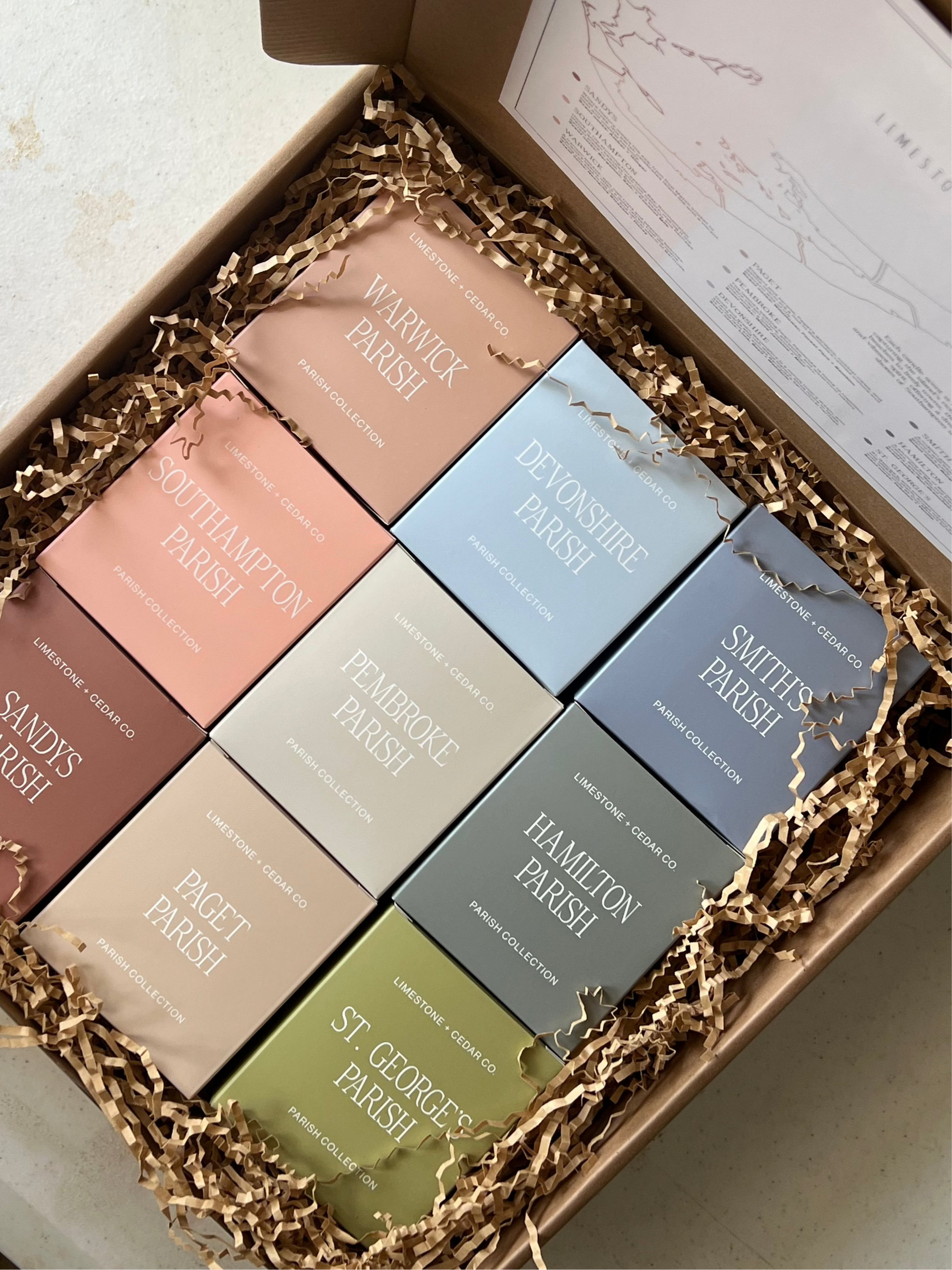 Bermuda Parish Candle Gift Box